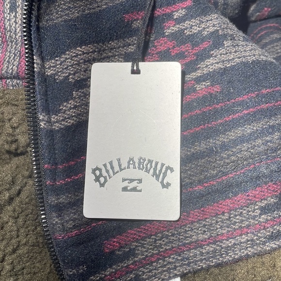 Billabong Barlow Sherpa Jacket NWT Size Small - Picture 10 of 15